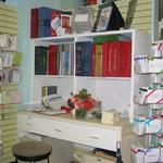 Retail shelving for a stationery store
